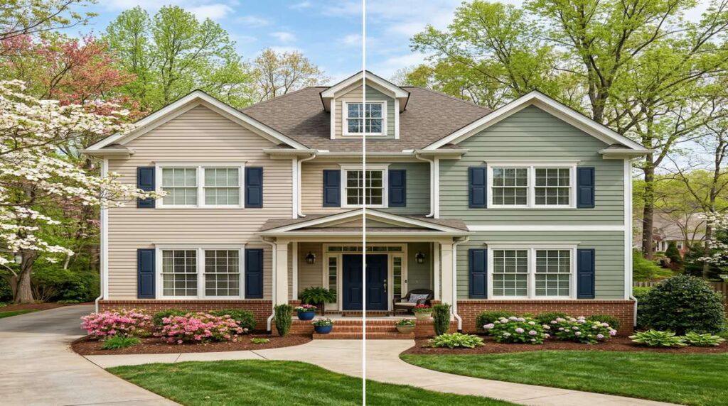 vinyl siding vs fiber cement Georgia - Gibbs Roofing & Siding Roswell GA